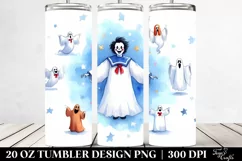 Watercolor Simple with Poltergeist, 20 oz Tumbler Product Image 2