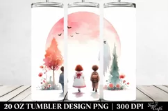Watercolor Simple with Poltergeist, 20 oz Tumbler Product Image 2