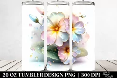 Abstract Shiny Primrose Clipart 20 Oz Tumbler Product Image 2
