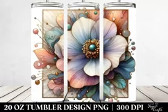 Abstract Wooden Anemone 20 Oz Tumbler Product Image 2