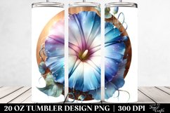 Shiny Morning Glory on Wood | 20 Oz Tumbler Product Image 2