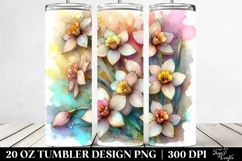 Abstract Pastel Wooden Small Stained Narcissus 20 Oz Product Image 2