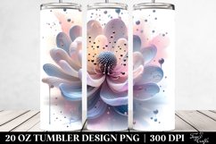 Abstract Pastel Shiny Anemone Tumbler Product Image 2