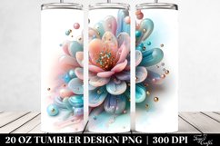Abstract Pastel Shiny Anemone Tumbler Product Image 2