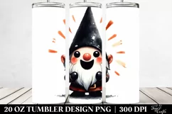 Simple Gothic Gnome Clipart, High-Res 20 Oz Tumbler Product Image 2