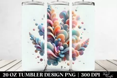Abstract Glossy Snapdragon Clipart 20 Oz Tumbler Product Image 2