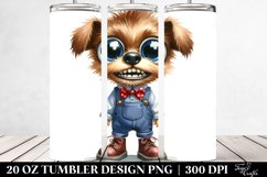 Baby Dog Dressed Shoes Tumbler | 20 Oz Tumbler Product Image 2