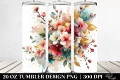 Abstract Colorful Bouquet with Gold Foil Cherry Blossom Product Image 2