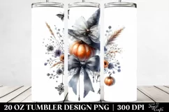 Washed Watercolor Haloween Image Tumbler Product Image 2