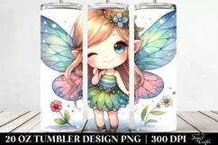 Colorful Fairy Winking Small | 20 Oz Tumbler Product Image 2