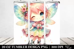 Colorful Fairy Winking Small | 20 Oz Tumbler Product Image 2