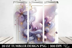 Abstract Pastel Glossy Violet made of 20 Oz Tumbler Product Image 2
