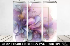 Abstract Pastel Glossy Violet made of 20 Oz Tumbler Product Image 2