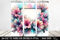 Azalea Watercolor Splash 20 Oz Tumbler Product Image 2