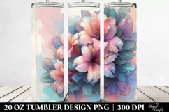 Abstract Pastel Glossy Azalea made of 20 Oz Tumbler Product Image 2