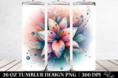 Abstract Vibrant Pastel Lily | 20 oz Tumbler Product Image 2