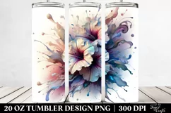 Abstract Pastel Glossy Petunia made of 20 Oz Tumbler Product Image 2