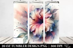 Abstract Pastel Glossy Petunia made of 20 Oz Tumbler Product Image 2