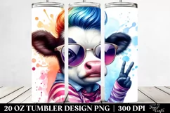 Posing Baby Cow 20 Oz Tumbler Product Image 2
