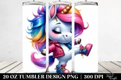 Baby Unicorn Dancing | 20 oz Tumbler Product Image 2