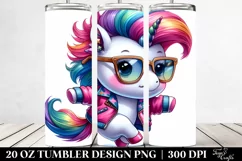 Baby Unicorn Dancing | 20 oz Tumbler Product Image 2