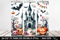 Funny Halloween Castle 20 Oz Tumbler Product Image 2