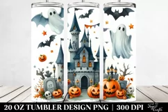 Funny Halloween Castle 20 Oz Tumbler Product Image 2