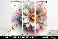 Abstract Shiny Gerbera Clipart 20 Oz Tumbler Product Image 2