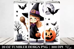Simple Funny Halloween Witch 20 Oz Tumbler Product Image 2
