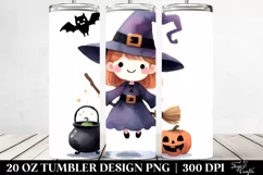 Simple Funny Halloween Witch 20 Oz Tumbler Product Image 2