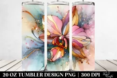 Stained Orchid Watercolor 20 Oz Tumbler Product Image 2