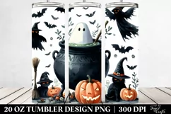 Cauldron Watercolor Clipart 20 Oz Tumbler Product Image 2