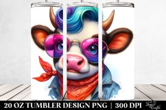 Cute Baby Cow Playing | 20 oz Tumbler Product Image 2