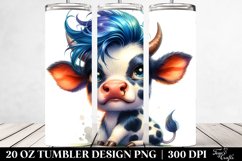 Cute Baby Cow Playing | 20 oz Tumbler Product Image 2