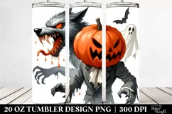 Simple Funny Halloween Werewolf 20 Oz Tumbler Product Image 2