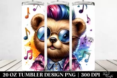 Cute Baby Bear Playing | 20 oz Tumbler Product Image 2