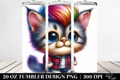 Cute Baby Cat Playing | 20 oz Tumbler Product Image 2