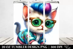 Cute Baby Cat Playing | 20 oz Tumbler Product Image 2