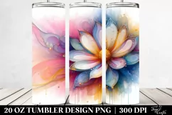 Abstract Vibrant Pastel Shiny Daisy | 20 oz Tumbler Product Image 2