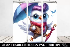 Cute Baby Dove Jumping 20 Oz Tumbler Product Image 2