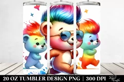 Cute Baby Bear Running | 20 oz Tumbler Product Image 2