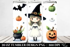 Simple Funny Haloween Witch 20 Oz Tumbler Product Image 2