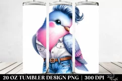 Cute Baby Dove Posing | 20 oz Tumbler Product Image 2