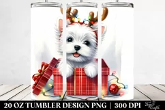 puppy in reindeer horns,png Product Image 2