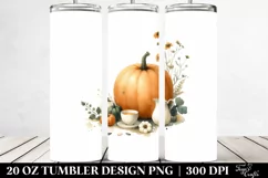 Simple Washed Pumpkin Clipart, High-Res 20 Oz Tumbler Product Image 2