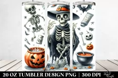 Simple Funny Skeleton Haloween Clipart 20 Oz Tumbler Product Image 2