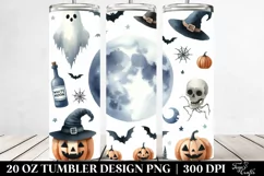 Simple Funny Full Moon Halloween Clipart 20 Oz Tumbler Product Image 2
