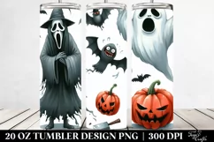 Funny Nightmare Halloween Clipart 20 Oz Tumbler Product Image 2