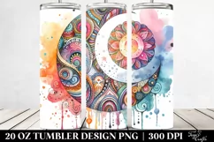 Vibrant Half Moon Clipart, High-Res 20 Oz Tumbler Product Image 2