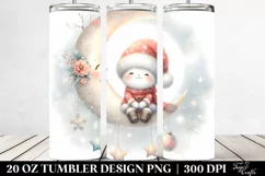 Vintage Santa Moon Tumbler Product Image 2